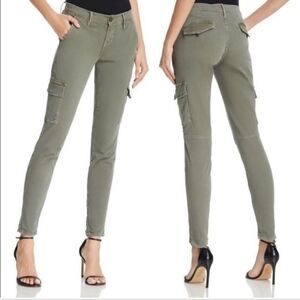 FRAME DENIM LE CARGO PANTS SERVICE ARMY OLIVE GREEN UTILITY